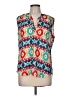 Roz & Ali Teal Sleeveless Blouse Size M - photo 1