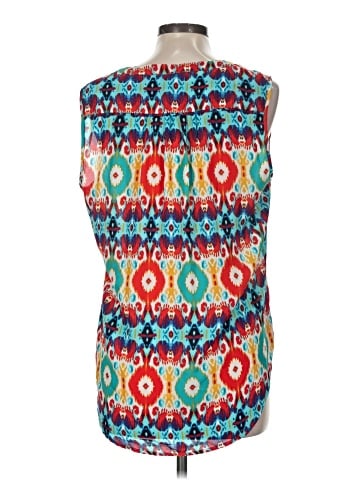 Roz & Ali Sleeveless Blouse (view 2)