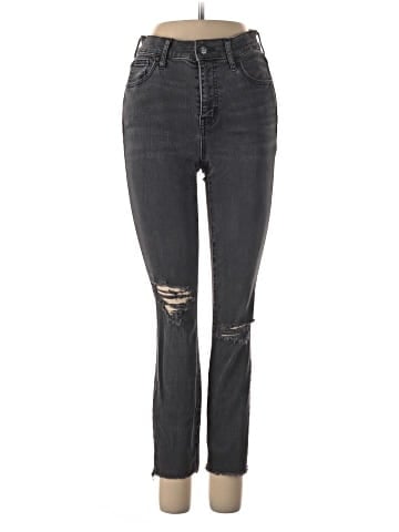 Madewell 9" High-Rise Skinny Jeans in Black Sea (view 1)