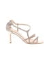 Pelle Moda Metallic Silver Sandals Size 8 - photo 1