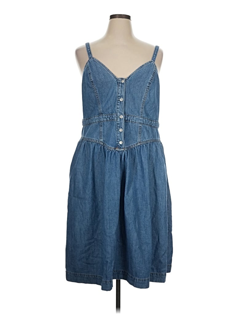 Pre-owned Universal Thread Casual Dress In Blue