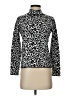 Renuar Animal Print Black Turtleneck Sweater Size S - photo 1