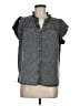 Rails Gray Sleeveless Button-Down Shirt Size M - photo 1