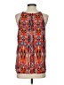 Zac & Rachel 100% Polyester Orange Sleeveless Blouse Size S - photo 2