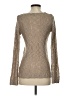 Love Stitch 100% Acrylic Metallic Tan Pullover Sweater Size S - photo 2