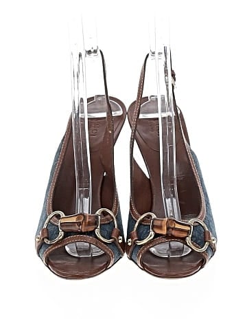 Gucci Denim Horsebit Sandals (view 2)