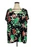 JCPenney Black Short Sleeve Blouse Size 5X - photo 1