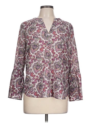 J.Crew Factory Store 3/4 Sleeve Blouse (view 1)