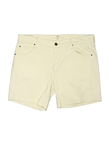 7 For All Mankind Khaki Shorts (view 1)