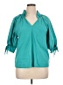 SOFIA Teal 3/4 Sleeve Blouse Size XL (estimated) - photo 1