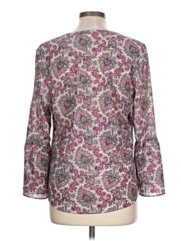 J.Crew Factory Store 3/4 Sleeve Blouse (view 2)