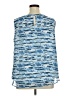 Vince Camuto Stripes Blue Sleeveless Blouse Size 1X - photo 2
