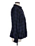CAbi 100% Rayon Plaid Blue Long Sleeve Button-Down Shirt Size M - photo 4