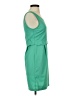 Double Zero Solid Green Casual Dress Size S - photo 4