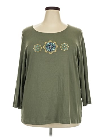 Karen Scott 3/4 Sleeve T-Shirt (view 1)