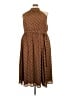Worthington 100% Polyester Chevron-herringbone Brown Casual Dress Size 22 - photo 1