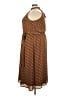 Worthington 100% Polyester Chevron-herringbone Brown Casual Dress Size 22 - photo 5