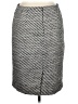 Ann Taylor 100% Polyester Chevron-herringbone Gray Casual Skirt Size 14 - photo 2