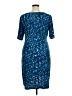 Connected Apparel Graphic Polka Dots Blue Cocktail Dress Size 16 - photo 2