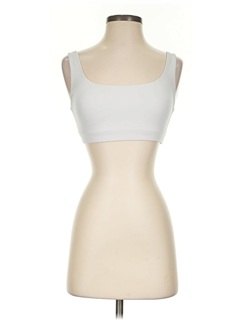 Pre-owned Athleta Sports Bra In Ivory