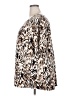 Westbound Animal Print Brown Short Sleeve Henley Size 3X - photo 5