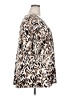 Westbound Animal Print Brown Short Sleeve Henley Size 3X - photo 4
