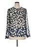 Tommy Hilfiger 100% Polyester Silver Long Sleeve Blouse Size XL - photo 1