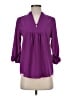 Brixon Ivy 100% Polyester Purple 3/4 Sleeve Blouse Size XS - photo 1
