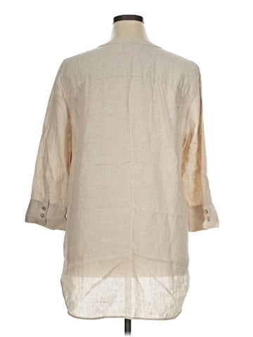 Chico's 3/4 Sleeve Button-Down Shirt (view 2)