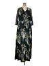Mlle Gabrielle Tropical Black Casual Dress Size 2X - photo 1