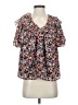Crosby 100% Polyester Black Short Sleeve Blouse Size S - photo 1