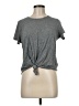 Madewell 100% Cotton Gray Knot-Front Tee Size M - photo 1