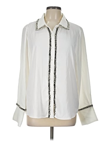 Adrianna Papell Long Sleeve Blouse (view 1)