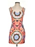 Mara Hoffman 100% Polyester Paisley Orange Cocktail Dress Size 4 - photo 1