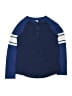 Hanna Andersson Blue Long Sleeve Henley Size 10 - photo 1