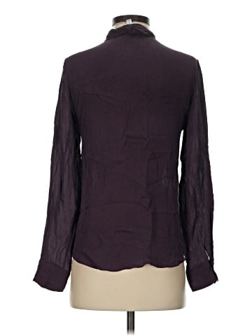 Elizabeth and James Long Sleeve Silk Top (view 2)