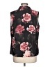 Nine West 100% Polyester Floral Black Sleeveless Blouse Size L - photo 2