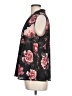 Nine West 100% Polyester Floral Black Sleeveless Blouse Size L - photo 5