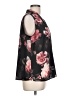 Nine West 100% Polyester Floral Black Sleeveless Blouse Size L - photo 4