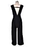Allen Allen 100% Polyester Solid Black Jumpsuit Size S - photo 2
