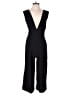 Allen Allen 100% Polyester Solid Black Jumpsuit Size S - photo 1