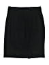 J.Crew 100% Wool Solid Black Wool Skirt Size 0 (petite) - photo 2