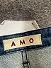 AMO Solid Blue Jeans Size 27 waist - photo 4