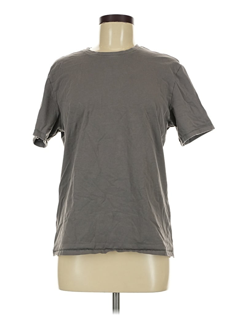 Pre-owned Skims Short Sleeve T-shirt In Gray
