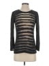 Nic + Zoe Metallic Black Pullover Sweater Size S - photo 1