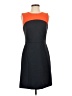 Milly Color Block Orange Cocktail Dress Size 4 - photo 1