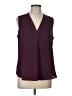 Vince Camuto 100% Polyester Burgundy Sleeveless Blouse Size L - photo 1