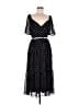Julia Jordan 100% Polyester Polka Dots Black Casual Dress Size 8 - photo 1