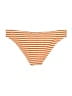 Solid & Striped Stripes Gold Swimsuit Bottoms Size L - photo 2