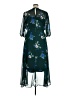 Calvin Klein 100% Polyester Floral Green Cocktail Dress Size 14 - photo 2